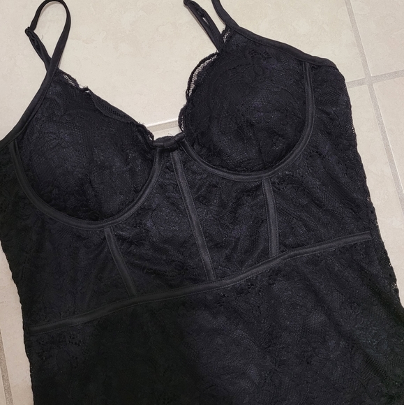 Faded Rose Black Lace Bodysuit ♥️ Medium - Picture 5 of 13